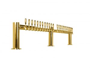 Metro "M" Draft Beer Tower 24 Faucet PVD Brass Finish
