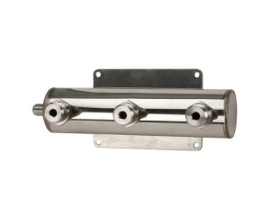 3-Way Beer Manifold - One Barb Fitting - Stainless Steel