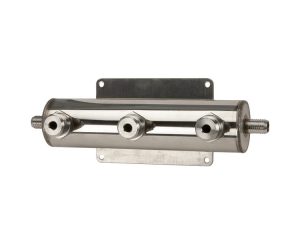 3-Way Beer Manifold - Two Barb Fitting - Stainless Steel
