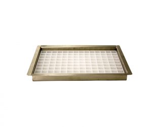 8in Brushed Stainless Steel Flush Mount Drip Tray